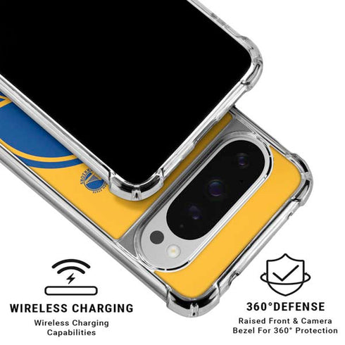 NBA Golden State Warriors Large Logo Google Pixel 10 Pro XL Clear Case